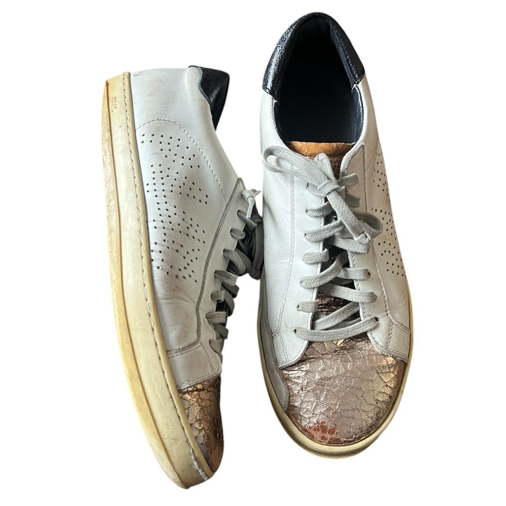 P448 Pink Paint Crackle Sneakers, size 40